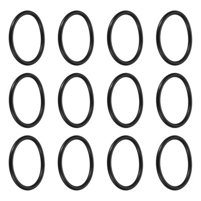 12Pcs AS-223 Nitrile Rubber O-Ring 1-5/8'' ID 1-7/8'' OD 1/8'' Width for Sealing