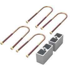 4" Universal Leaf Spring Lowering Block Kit, 4 Inch, 2 4 inch Lowering Blocks