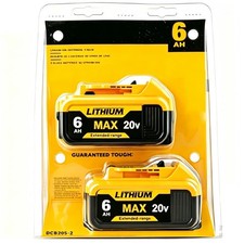 2Pack For DeWalt 20V Max 6.0AH Premium Lithium Ion Battery DCB205 DCB205-2 new