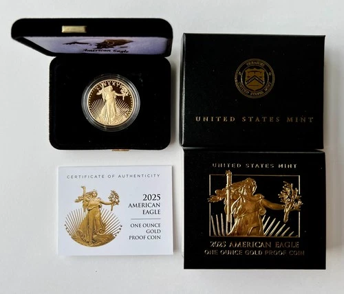 2025 W American Eagle Gold Proof One Ounce Coin OGP w/ orig Box and COA
