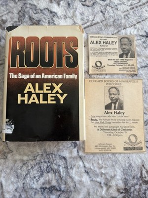Roots: Saga of An American Family Alex Haley Signed 1st Edition Provenance HCDJ