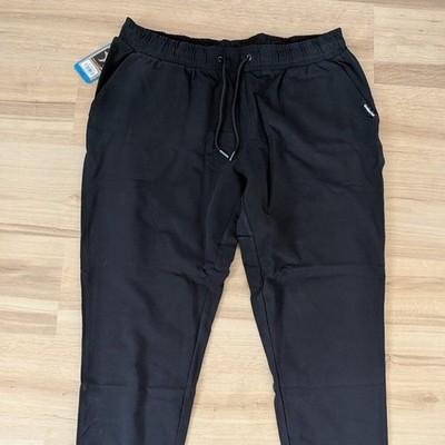 NWT Bearbottom Men's Loft Jogger Pants Black XXL Athletic Stretch Performance