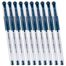 Uni-ball Signo DX UM-151 Gel Ink Pen 10 1 Count Pack of 10 , Blue-Black