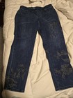 Chico's Women's Floral Embroidered Pull-On Ankle Jeggings — photo 1