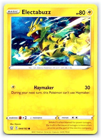 Electabuzz 044/163 ~ English Near Mint