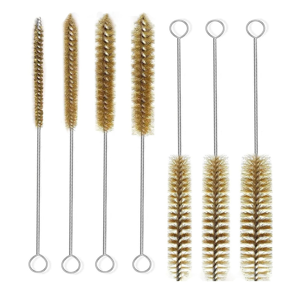 7Pcs Brass Wire Tube Brushes Bottle Brush Set,Wire Brushes for Cleaning6171