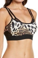 Natori Gravity Contour Underwire Sport Bra in Chestnut Leopard Size 30B