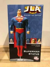 2007 DC DIRECT SUPERMAN JLA COVER TO COVER STATUE 2472/3000