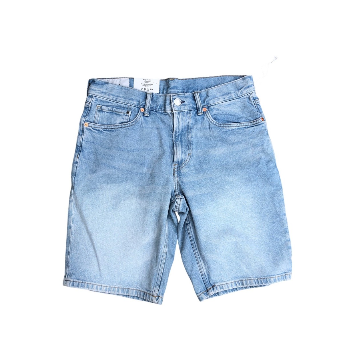 パンツ wide denim shorts M Heidi Beige Denim Shorts - Hazel Twenty/Lex Twenty Menswear