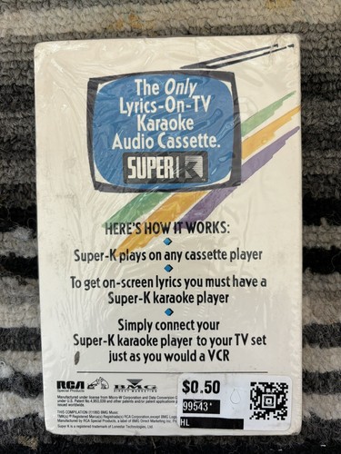 RCA Karaoke Super K Lyrics Cassette Country Classics New Sealed (B) - Picture 2 of 2