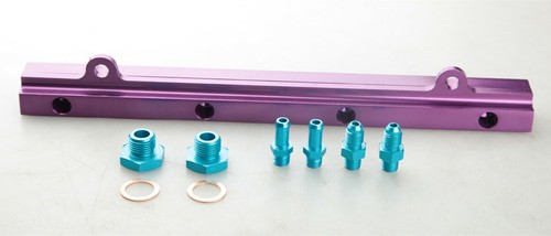 High Flow Fule Rail Kits For Mitsubishi 4G93 CNC Billet Aluminum Purple - Foto 1 di 9