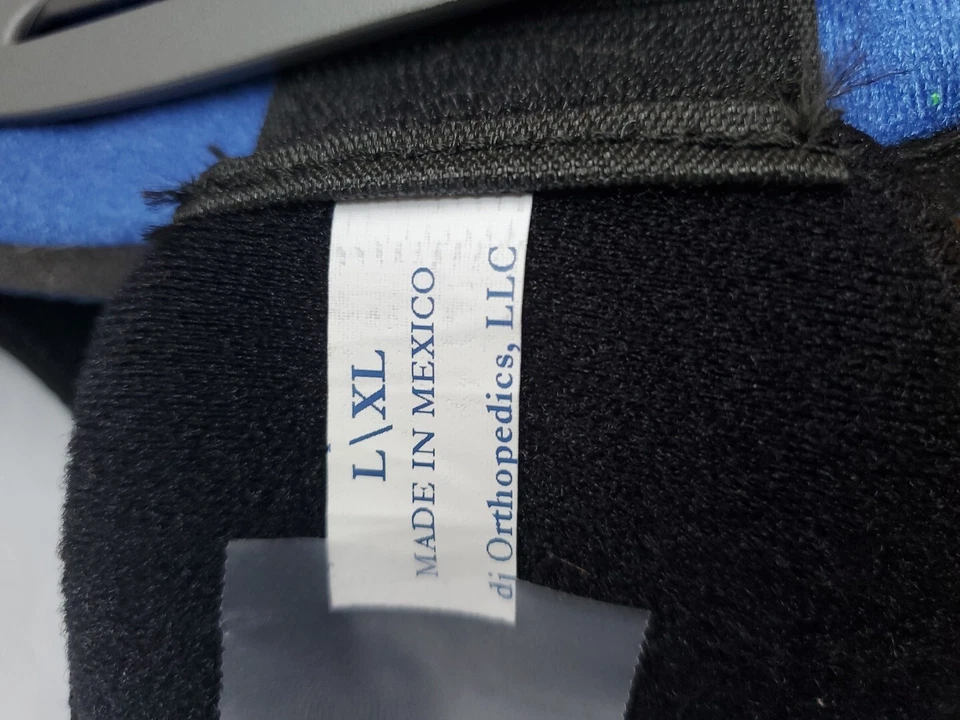 Aircast Dorsal Night Splint 09DL Lrg/XL Black And Blue Foot Brace Set - Image 2 of 4