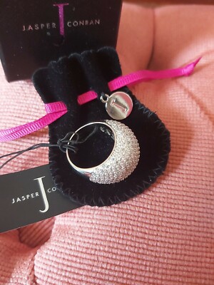  Jasper Conran Exclusive Silver Ring With Cubic Zirconia Size 8 for Women New