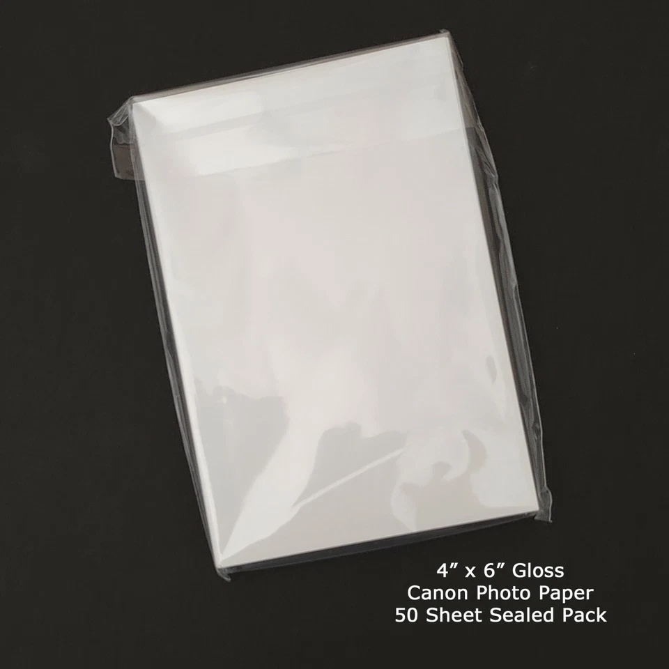 GLOSS PHOTO PAPER 4" x 6" 4x6 Pack of 50 CANON PP301 New in Sealed Pack 712057 - Image 3 of 3