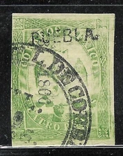 uat47 Mexico 1864 Puebla 53-1866 p.V Sc#24 Mc#22lll 