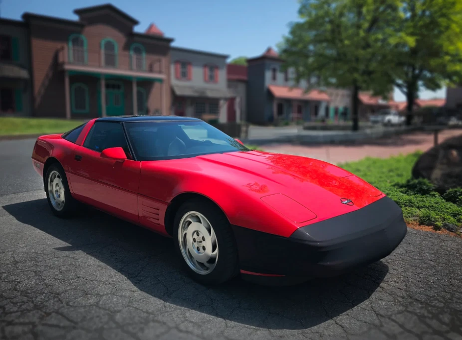 1984 -1996 C4 Corvette Front Bumper Nose Mask Bra NoviStretch Mesh EASY ON & OFF - Image 4 of 4