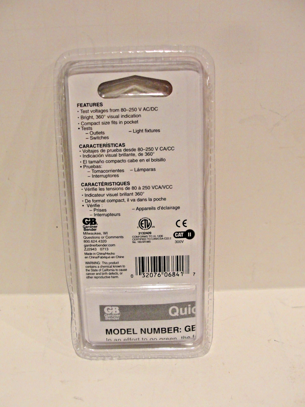 Gardner Bender GET3100 Twin Probe Circuit Tester eBay