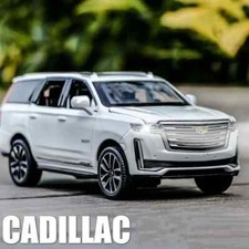 1:32 Cadillac Escalade Cars Modelli Giocattoli Pneumatici in Gomma Veicoli in Miniatura con...