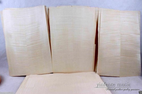 Flame Maple Veneer Set for Guitar Body, 3 Pieces, 48x37cm, DIY Cap - Picture 3 of 3