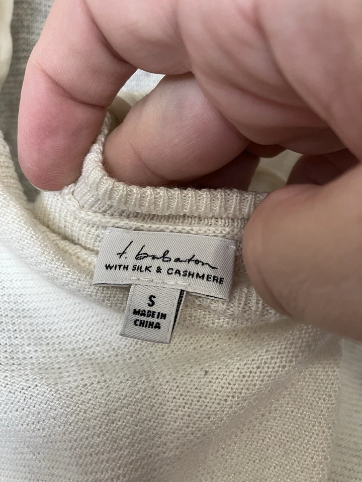 Blusa Aritzia Babaton para mujer talla S mezcla seda/cachemira femenina causal Foto 3 de 4