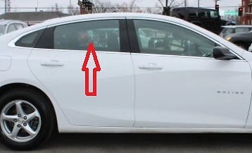 Fits 2016-2018 Chevrolet Malibu 4 Door Sedan Passenger Side Rear Door Glass - Imagem 2 de 2