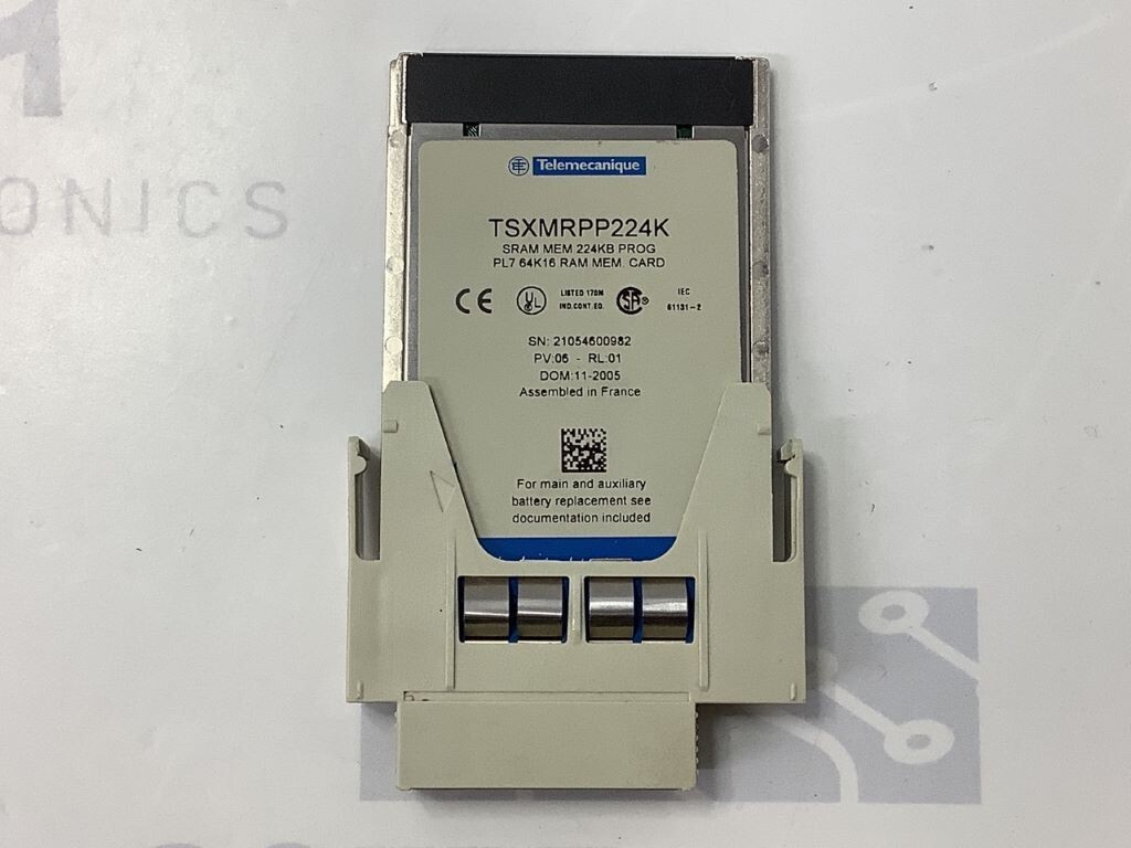 Module Mémoire Schneider Electric TSXMRPP224K 224KB Pour Automate TSX Premium - Occasion En Excellent état