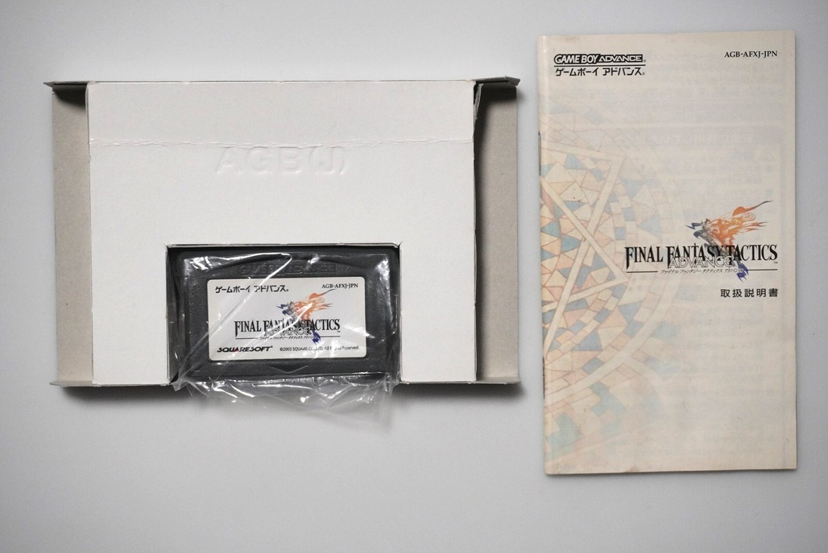 Game Boy Advance Final Fantasy Tactics Advance boxed Japan Game Boy Advance Final Fantasy Tactics Advance boxed Japan