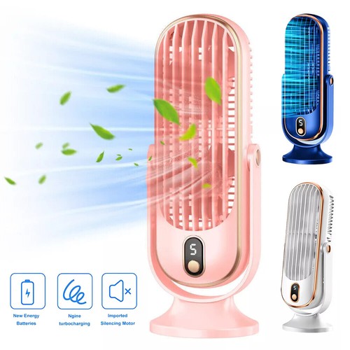 Portable USB Fan Mini Desk Table Air Cooling Desktop Personal Adjustable Cooler - Picture 14 of 17