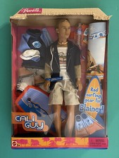 Barbie Cali Guy Blaine Doll C8792 With Rad Surfing Gear Mattel