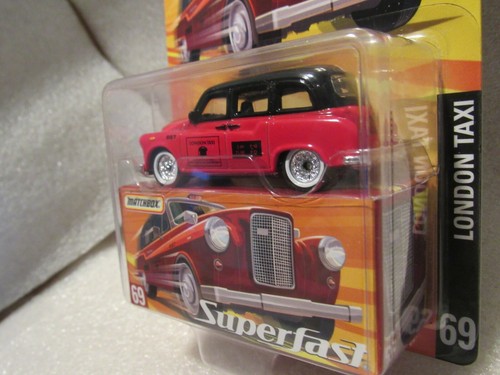 MATCHBOX SUPERFAST LONDON TAXI - RED & BLACK LONDON TAXI # 69 LIMITED EDITION - Picture 5 of 12