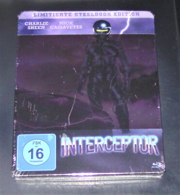 INTERCEPTOR THE WRAITH UNCUT MIT CHARLIE SHEEN BLU RAY LIMITIERTE STEELBOOK NEU