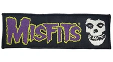 Misfits Purple & Green Logo - Embroidered Patch - Super Strip - 6" x 2"