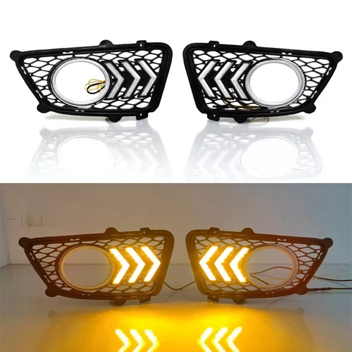 FOR Kia Sportage 2007-2012 Pair LED Daytime Running Light DRL Lamp Fog Lights - Picture 2 of 6