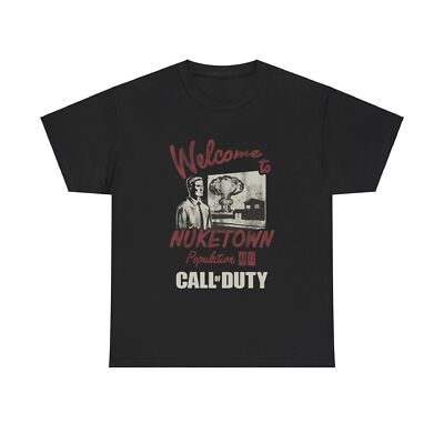 Call of duty T-shirt nuketown gamer warzone retro cod Unisex Heavy Cotton Tee