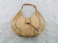 Isaac Mizrahi Hobo Purse Handbag Bag Tan Straw With Tags Vacation Summer Isaac Mizrahi Hobo Purse Handbag Bag Tan Straw With Tags Vacation Summer