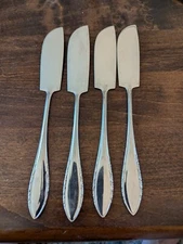 4-VINTAGE BERNDORF ROSTFREI NICRO STAINLESS MASTER BUTTER KNIVES 