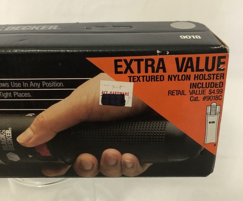 VTG Black & Decker Cordless Screwdriver 9018 w Holster New Sealed Box 1987 NOS - Picture 3 of 12