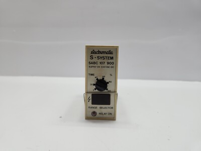 ELECTROMATIC SABC 107 900 S-SYSTEM Zeitverzögerungsrelais Mit S3-B Relaisstecker