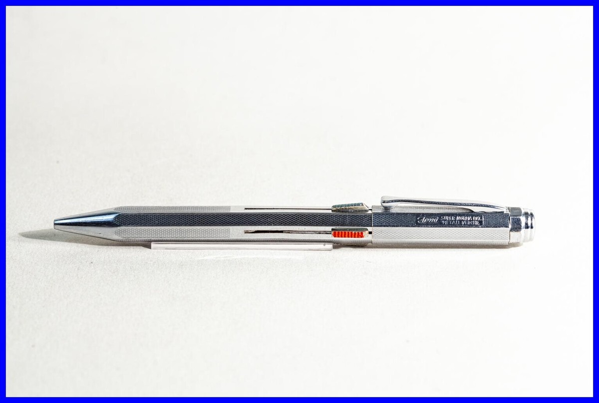 1960s 4 COLOR 1.18mm PENCIL Design FEND SUPER NORMA Metal Chrome