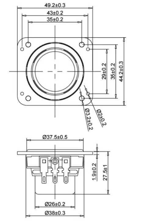 For JBL Flip 4 44x49mm Waterproof Replacement for genuine speakers - Image 4 of 4