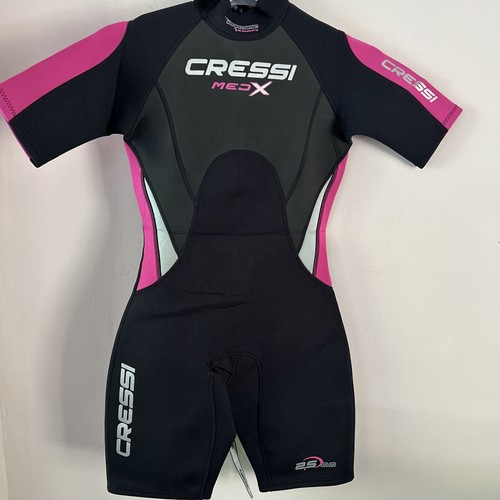 Cressi Med X Shorty Lady Wetsuit Black Pink (2.5mm) Size S/2