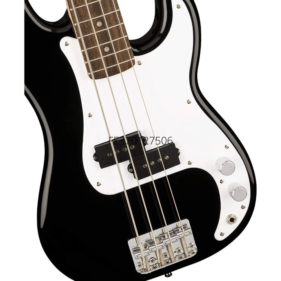 Bajo Squier by Fender Mini Precision (Laurel, Negro) con Cable, Correas y Selecciones Foto 4 de 4