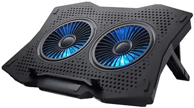 Laptop Cooler Gaming Notebook Laptop Fan with 2 Quiet Led Fans Rgb Light - Image 1 of 4