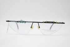 Vintage Glasses Neostyle HOLIDAY 926 Black Blue Yellow Half-Rim Eyeglass Frame