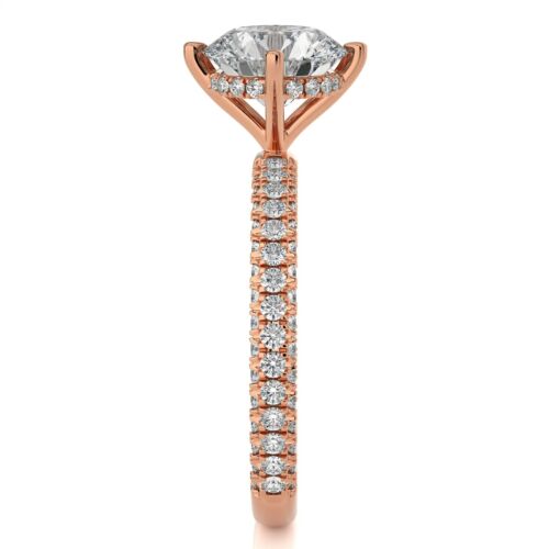 Anello di Fidanzamento Diamante Coltivato in Laboratorio 2,35Ct Certificato IGI Taglio Tondo Oro Bianco 14k - Foto 16 di 17