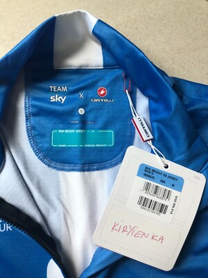 New Castelli Team Sky 2019 Aero Race 6.0 Short sleeve Jersey