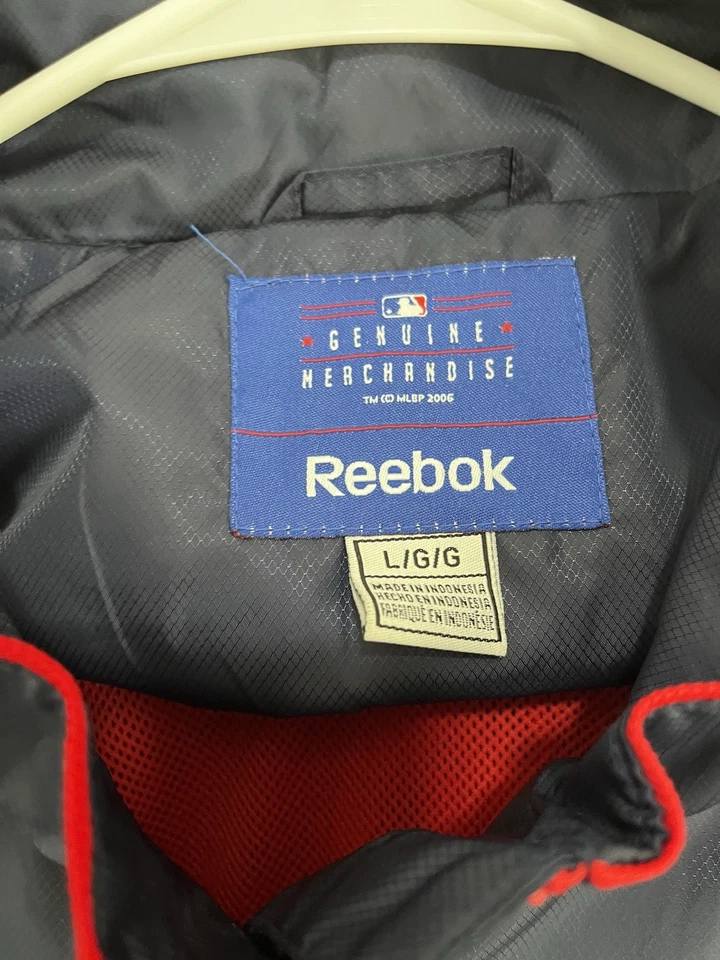 Ветровка мужская Reebok MLB L Atlanta Braves темно-синяя - Изображение 3 из 4
