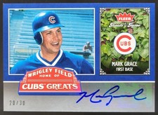 2006 Fleer Greats of the Game Mark Grace Cubs Auto/30 #CHC-MG Chicago TD4