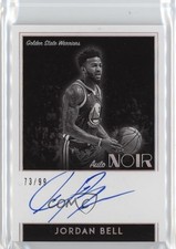 2018-19 Panini Noir Black and White /99 Jordan Bell #NBW-JBL Auto 0gp4