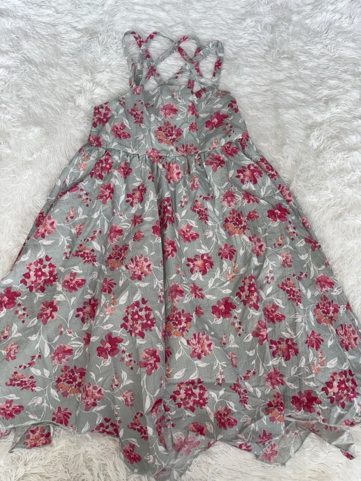 Rachel Ashwell niñas talla Vestido de verano 8 giros, diseño floral forrado. Hermoso Foto 2 de 4